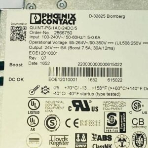 Phoenix Contact QUINT-PS/1AC/24DC/5 (2866750) | Power Supply