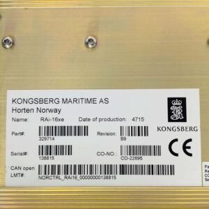 Kongsberg RAi-16xe | Rev.B9 | Remote Analog Input Module