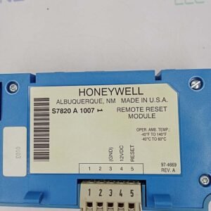 Honeywell S7820 A 1007 Burner Control | Remote Reset Module
