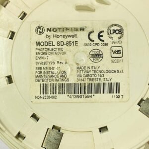 Notifier SD-851E | Conventional Optical Smoke Detector
