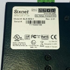 Sixnet SLX-5ES-1 | 5-Port Industrial Ethernet Switch
