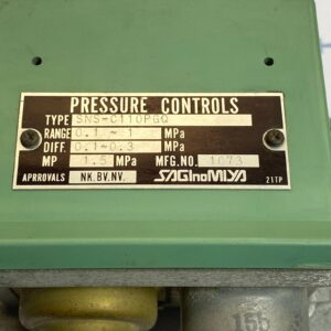 Saginomiya SNS-C110PGQ (Range : 0.1 – 1 Mpa) | Pressure Controls