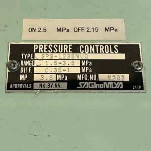 Saginomiya SPS-L235WUQ (Range : 1.5 – 3.5 Mpa) | Pressure Controls