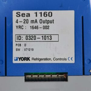 York SEA 1160 (1646-002) | 4-20 Ma Output Controls