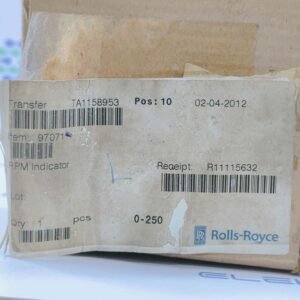 Rolls Royce TA1158953 (Range : 0-250) | RPM Indicator