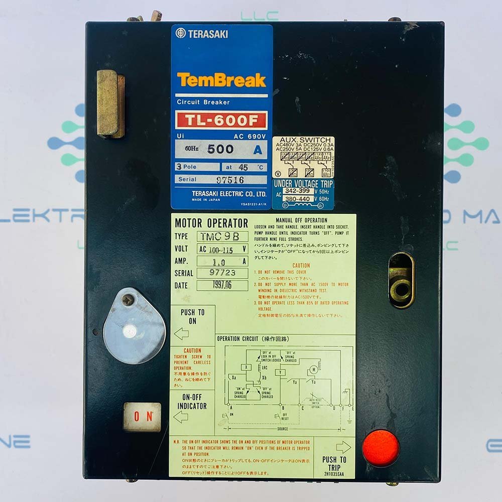 Terasaki TL-600 F With TMC 9 B | Motor Operator with Circuit Breaker
