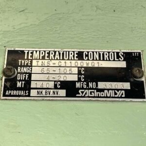 Saginomiya TNS-C1100WQ1 (Range : 65 – 105 C) | Temperature Control