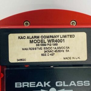 KAC Alarm WR4001 | Manual Call Point