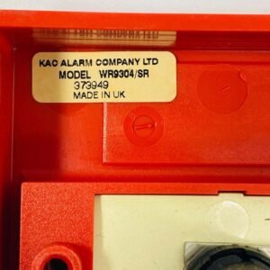 KAC Alarm WR9304/SR | Manual Call Point