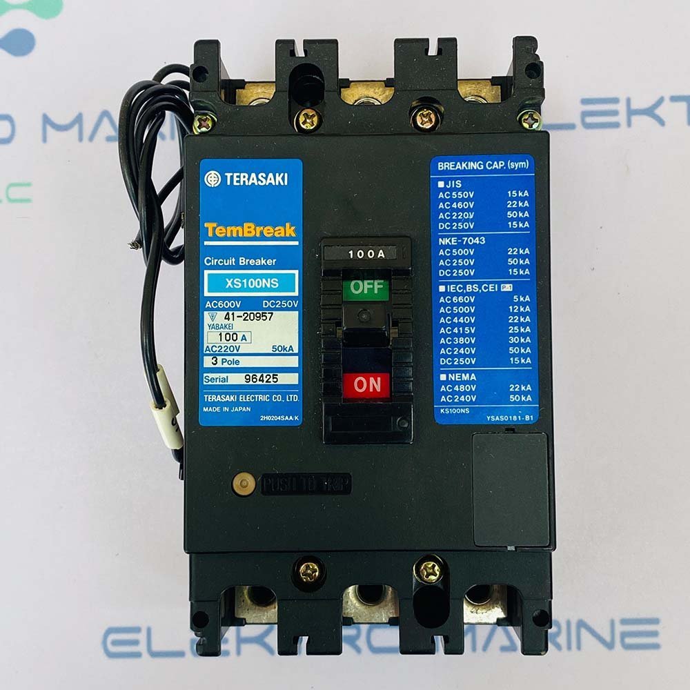 Terasaki XS100NS (Amph-100A) | 3 Pole Circuit Breaker
