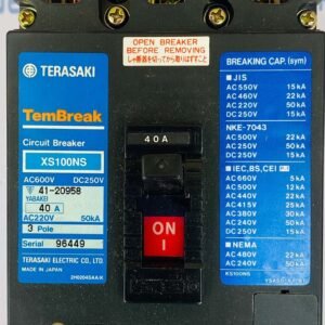 Terasaki XS100NS (Amph-40A) | 3 Pole Circuit Breaker