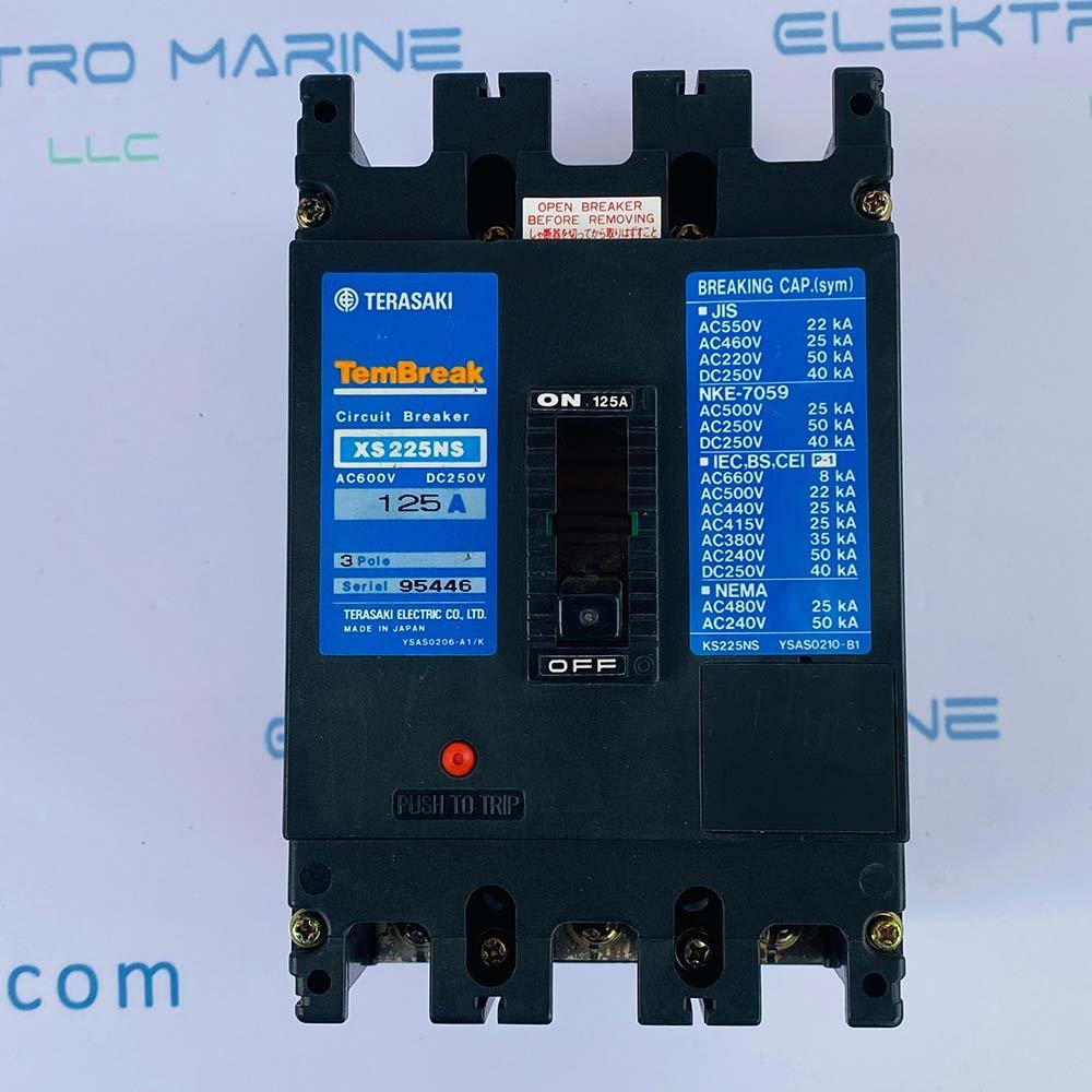 Terasaki XS225NS (Amph:125A) | 3 Pole Circuit Breaker