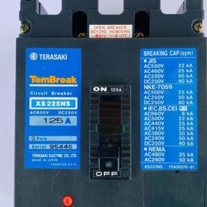 Terasaki XS225NS (Amph:125A) | 3 Pole Circuit Breaker