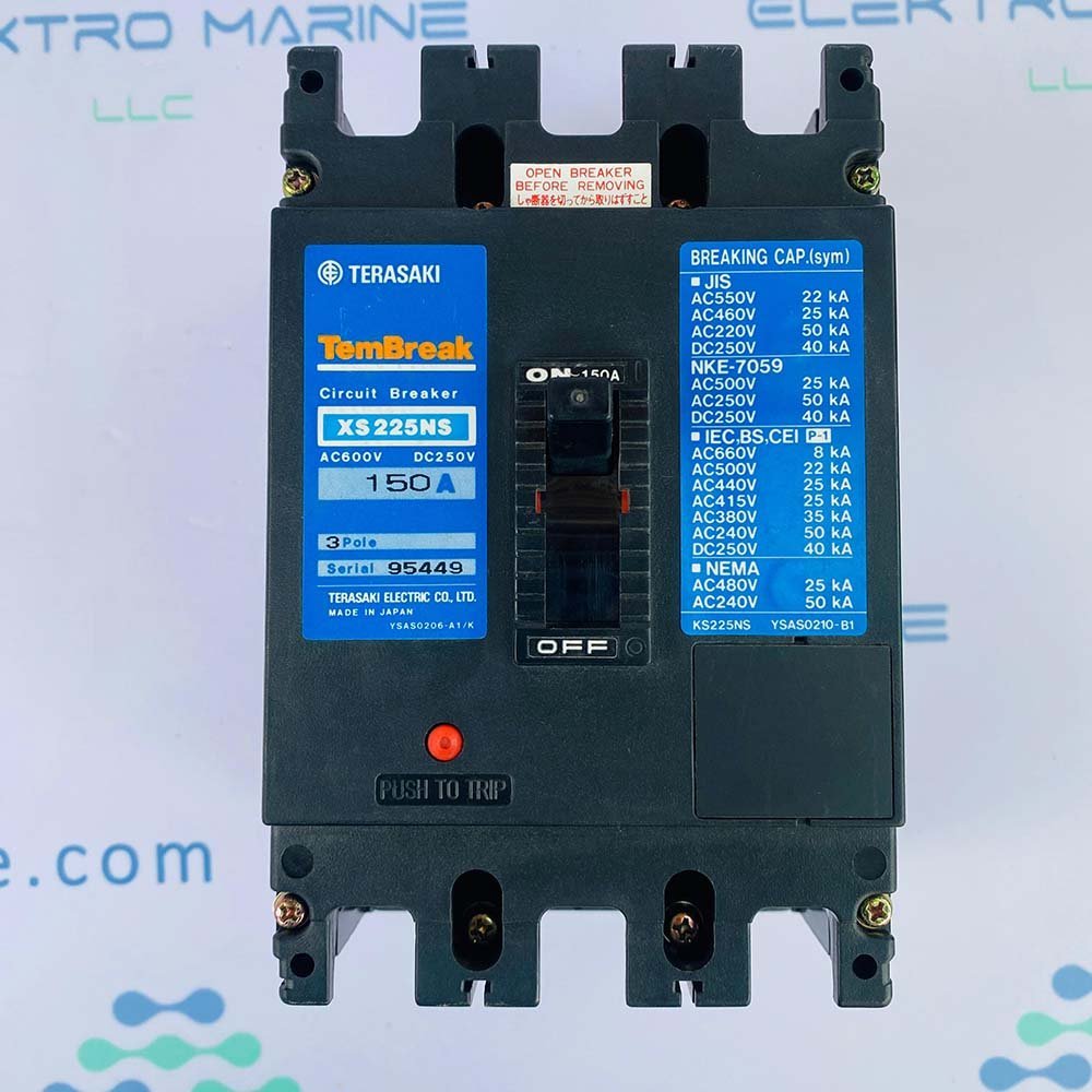 Terasaki XS225NS (Amph:150A) | 3 Pole Circuit Breaker