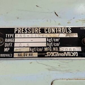 Saginomiya YNS-C106WKQ | Pressure Controls