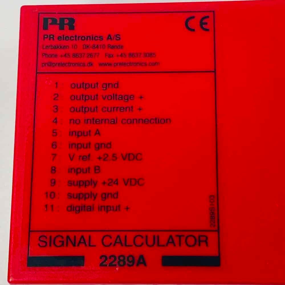 2289A (1) PR Electronics 2289A | Signal Calculator