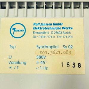 Rolf Janssen GmbH E01.3621.083