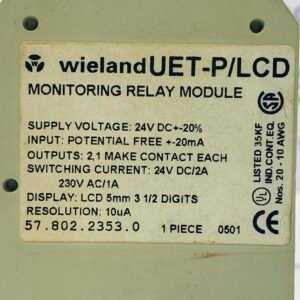 Wieland Electric UET-P/LCD